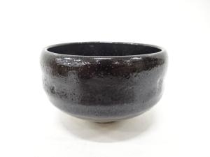 楽焼　黒楽　茶碗(無地箱付)